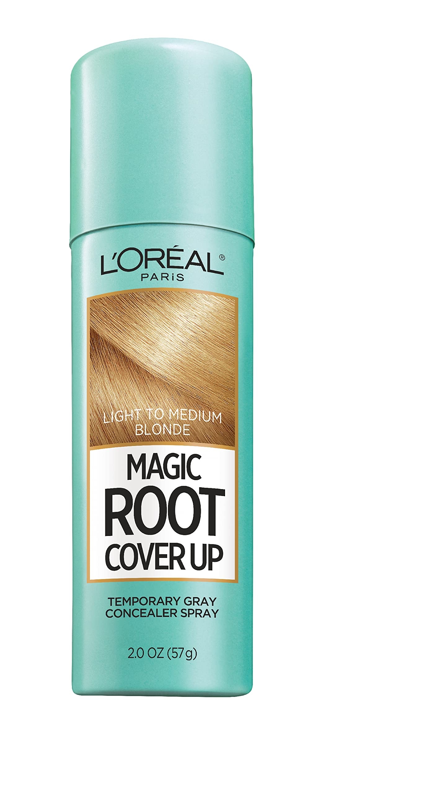 L'Oreal Paris Magic Root Cover Up Gray Concealer Spray Light to Medium Blonde 2 oz.(Packaging May Vary)