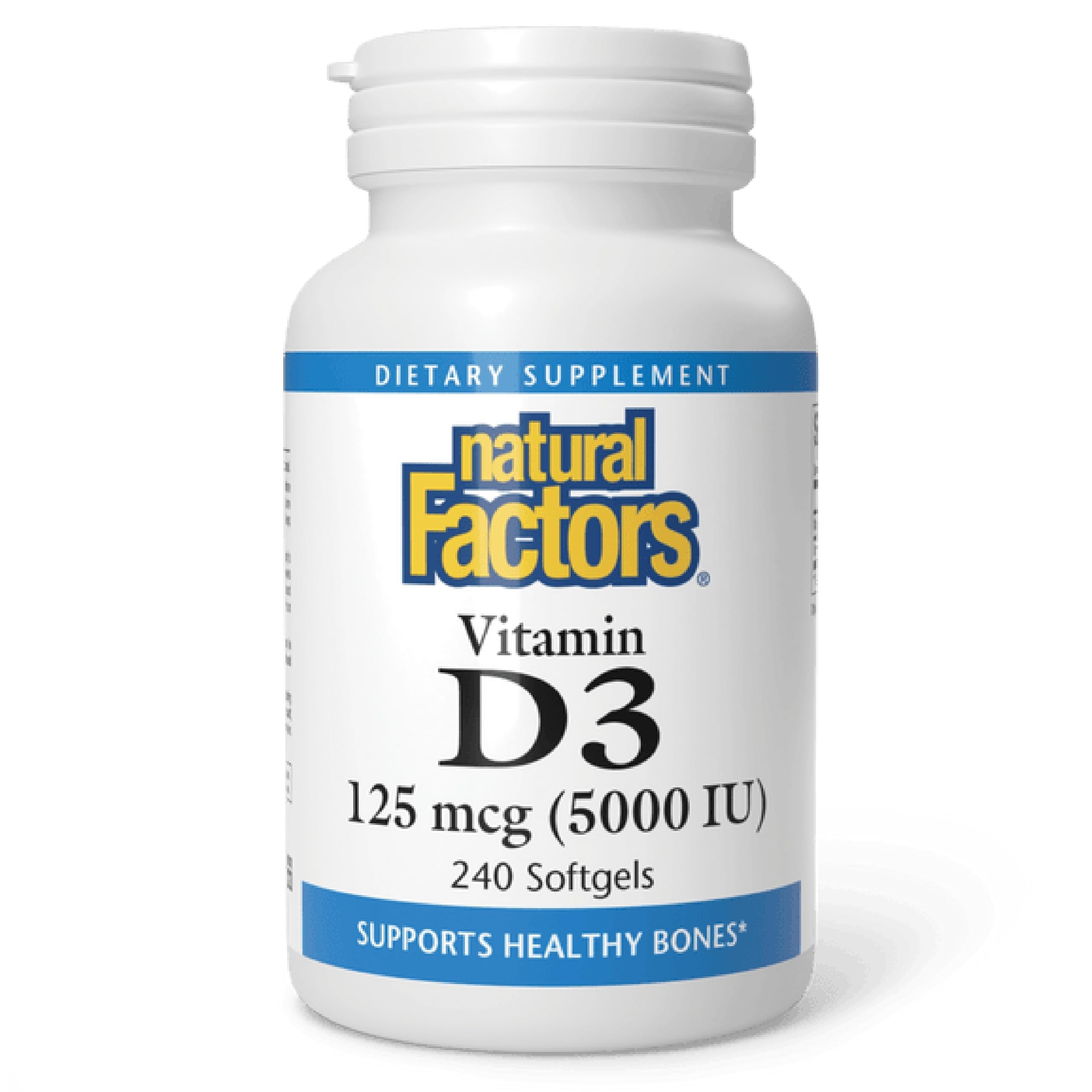 Natural Factors Vitamin D3 5000 IU 240/SG (Multi-Pack)