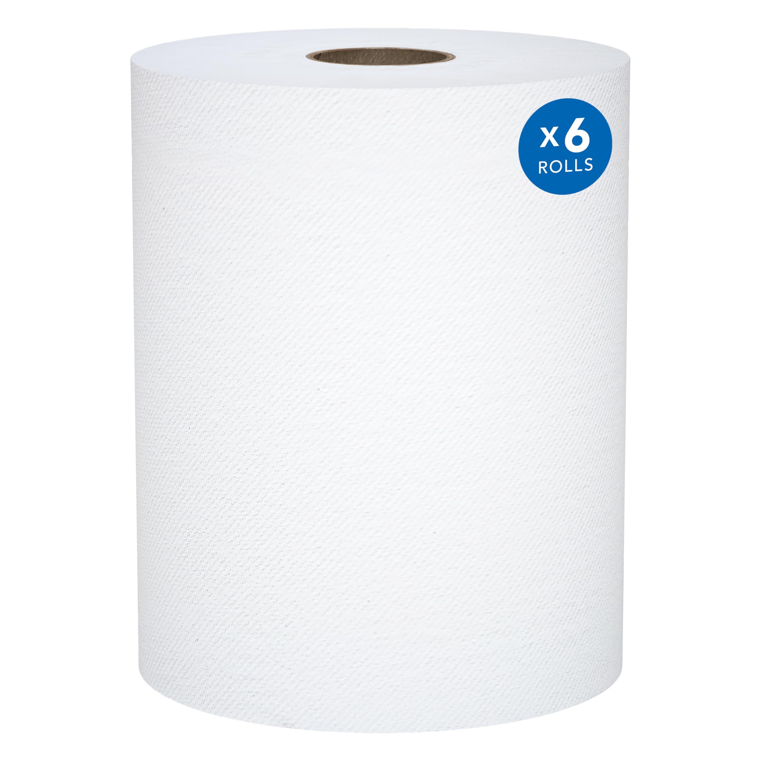 Scott Professional Universal 100% Recycled Fiber Hard Roll Paper Towels, Bulk (56158), 1.5" Core, Absorbency Pockets, Compressed, White (6 Rolls at 800' Each, 4,800'/Case)