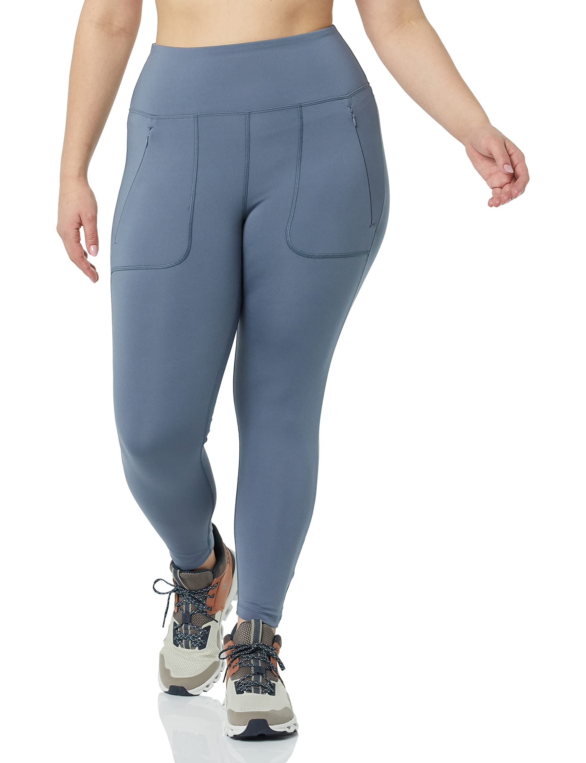 Amazon Essentials Women's Everyday Fitness 7/8 Zipped Legging (Available in Plus Size)