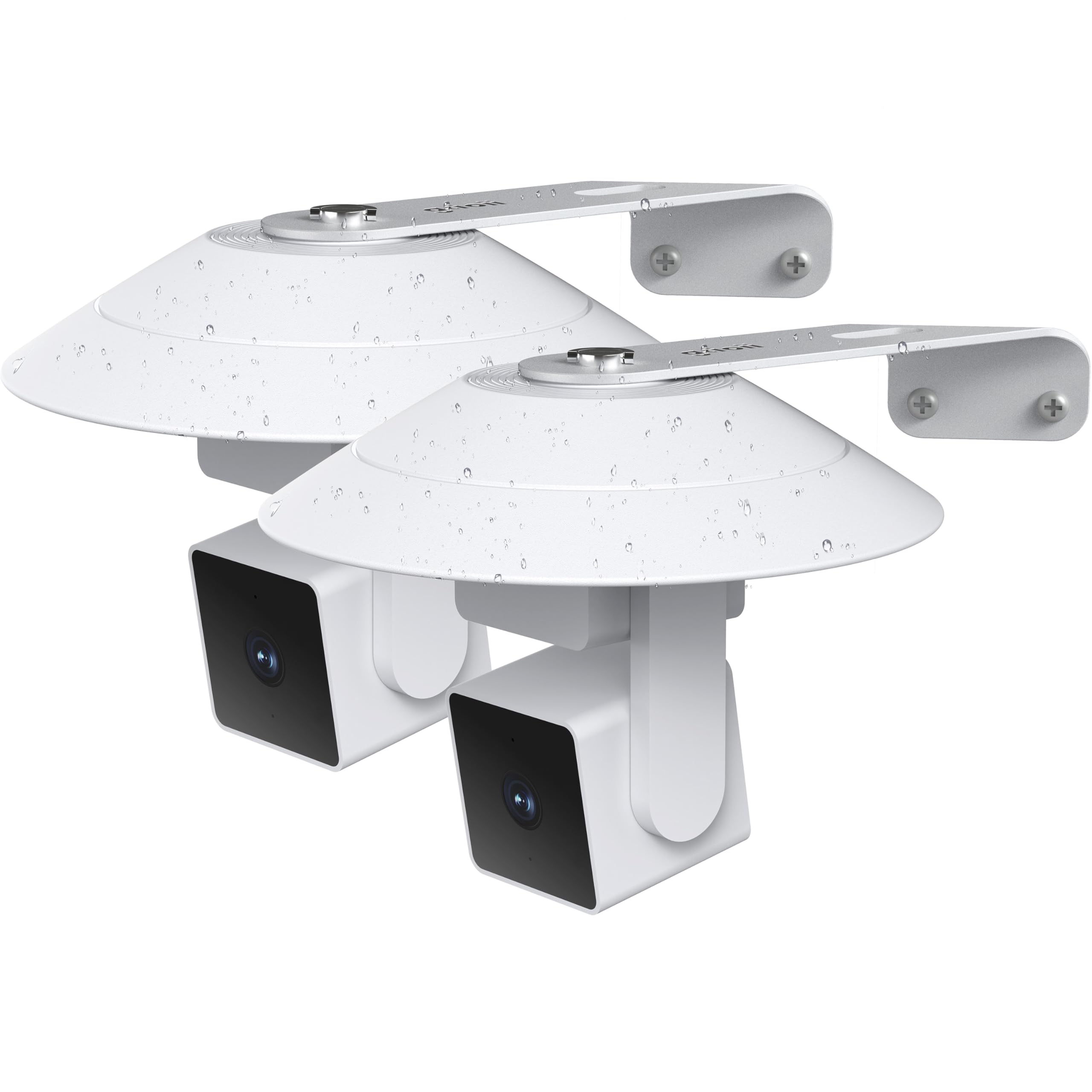 Gcioii 2 Pack Wall Mount for WYZE Cam Pan V3,Weatherproof Cover and Outside Corner Accessories,Reduce Blind Spots (White,Camera not Included)