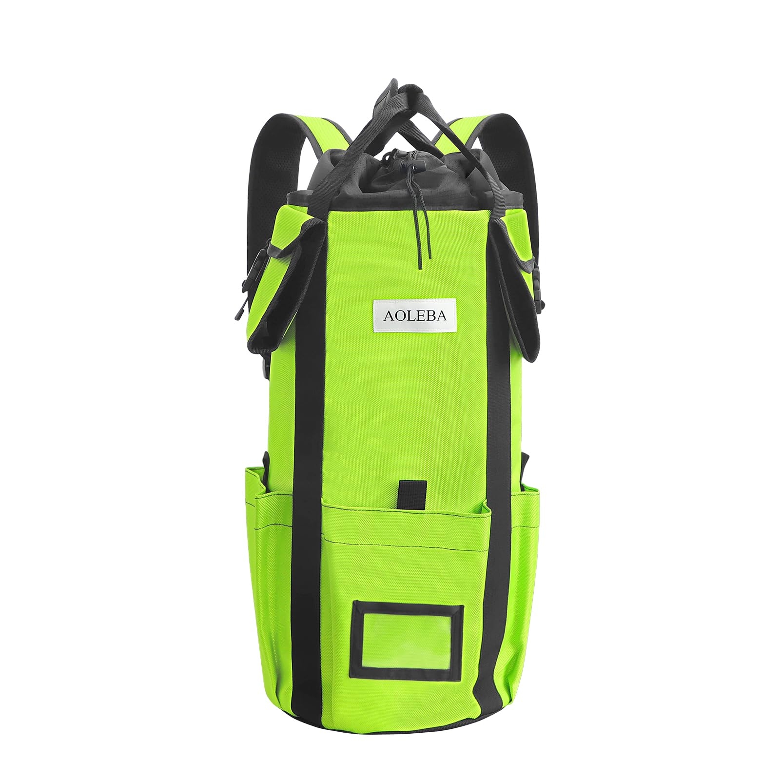 AOLEBA Arborist Rope Storage Bag Tree Climbing Rock Rope Bucket Backpack Rope Storage Bag Large Capacity 1680D Thicken Nylon Material with Hand Straps, Side Pockets