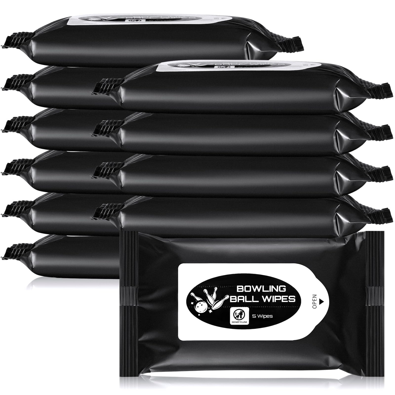 Bowling Ball Cleaner Kit Portable Cleaner Wipes Bowling Towels to Wipe Off Ball Speed Wipe Removes Dirt Oil