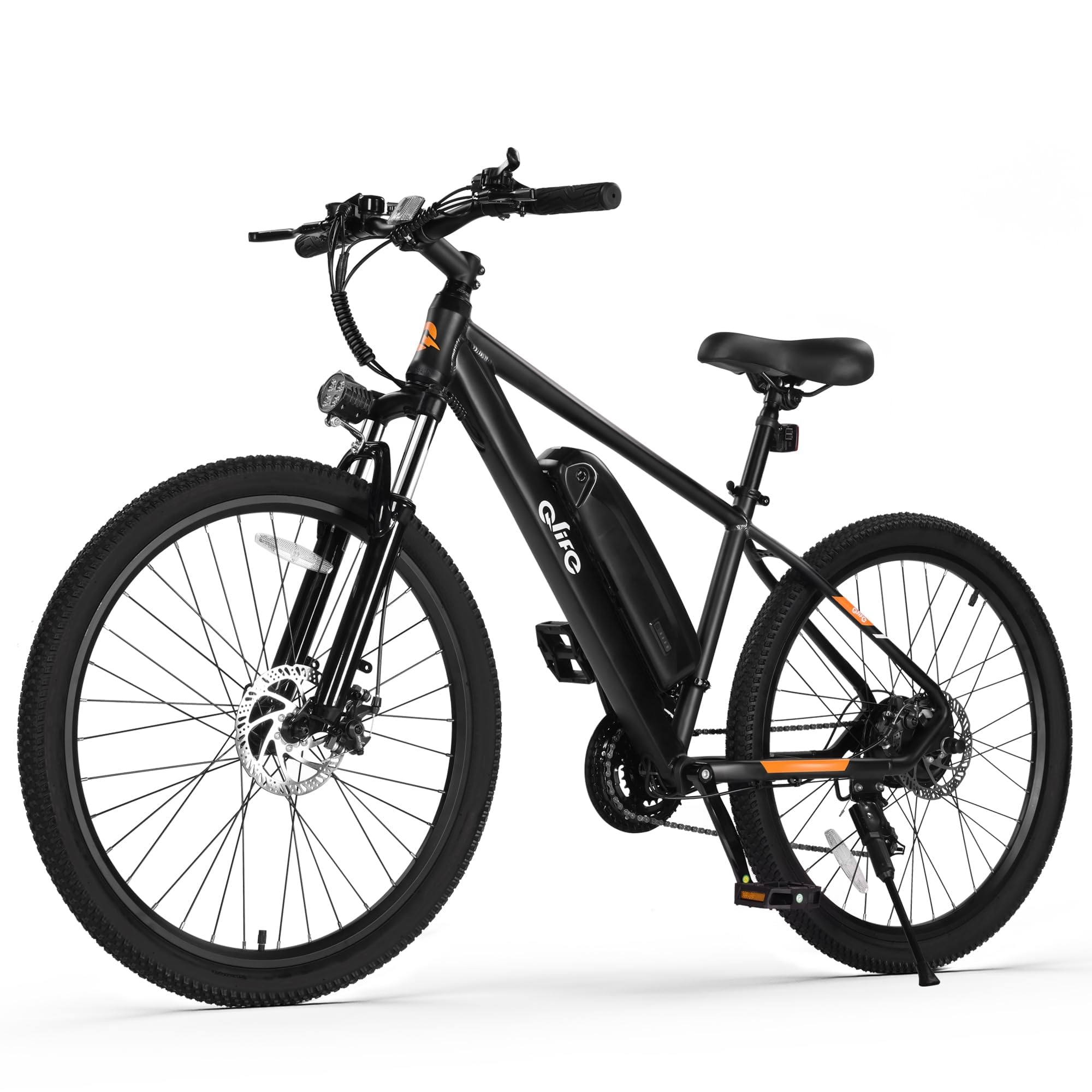 Qlife Racer Electric Bike for Adults - 21-Speed Mountain Lightweight Ebike with Peak 750W 22MPH Brushless Motor, 375Wh Removable Battery, 26X2.1 Tire Step Over E-MTB, Up to 40 Miles