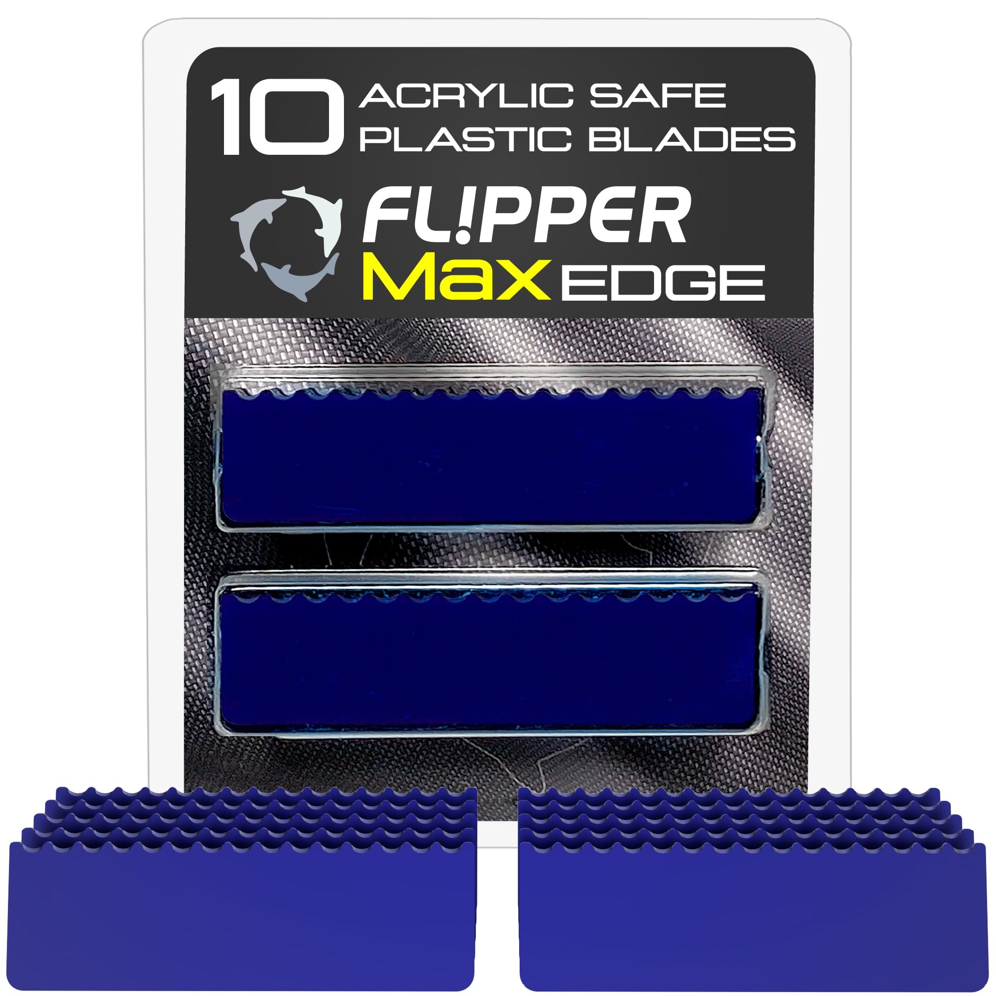 Flipper Edge MAX Acrylic Safe Plastic Blades - 10 Pack