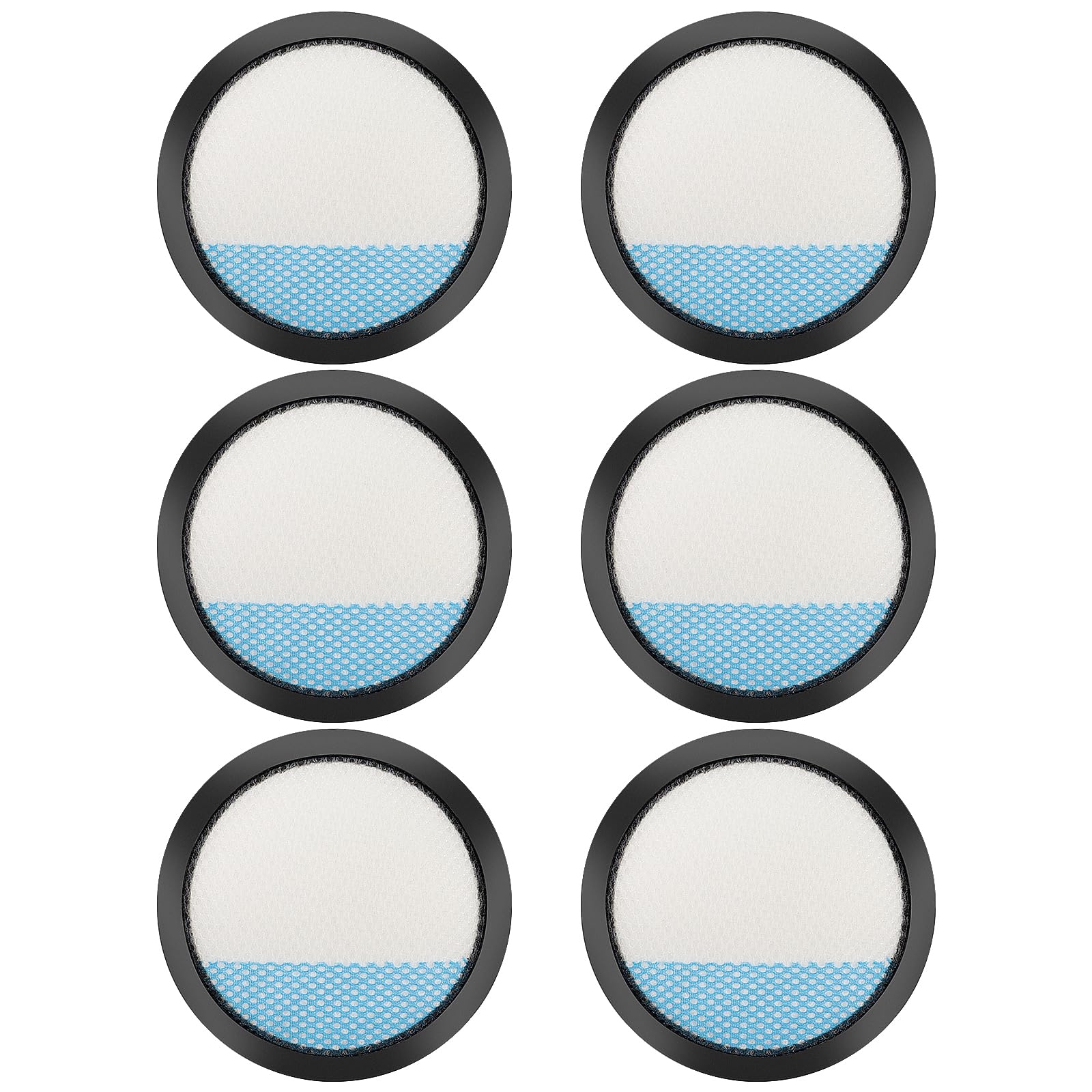 Kaulolado 18V ONE + Cordless Pet Stick Vacuum Filter for Ryobi, PCL720, PBLSV716, PBLSV717 Stick Vacuum, Reusable Washable Filters, Compare to Part A32SV720N, 6 Pack