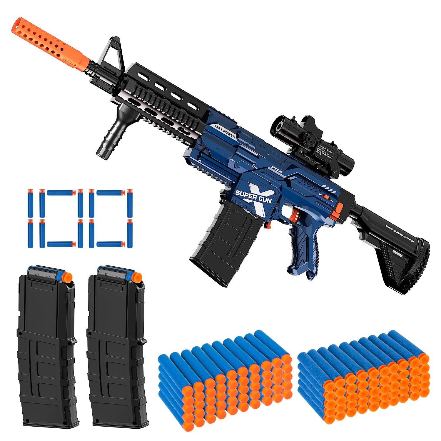 Electric Automatic Toy Gun for Toy Guns Sniper Soft Bullets [Shoot Faster] Burst Soft Bullets Toy Gun for Boys,Toy Foam Blasters & Guns with 100 Toy Sniper Darts for Kids