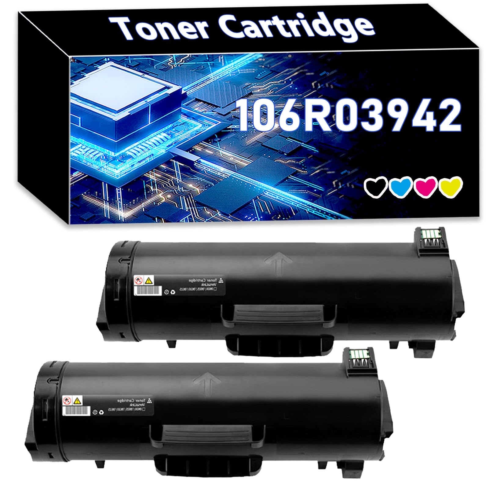 AIRLUG 106R03942 Toner Cartridge ( 25900 Pages Yield) Compatible for Xerox VersaLink B600 B605 B610 B615 B600DN B605SF B610DX B615XP Printer Black 2-pack