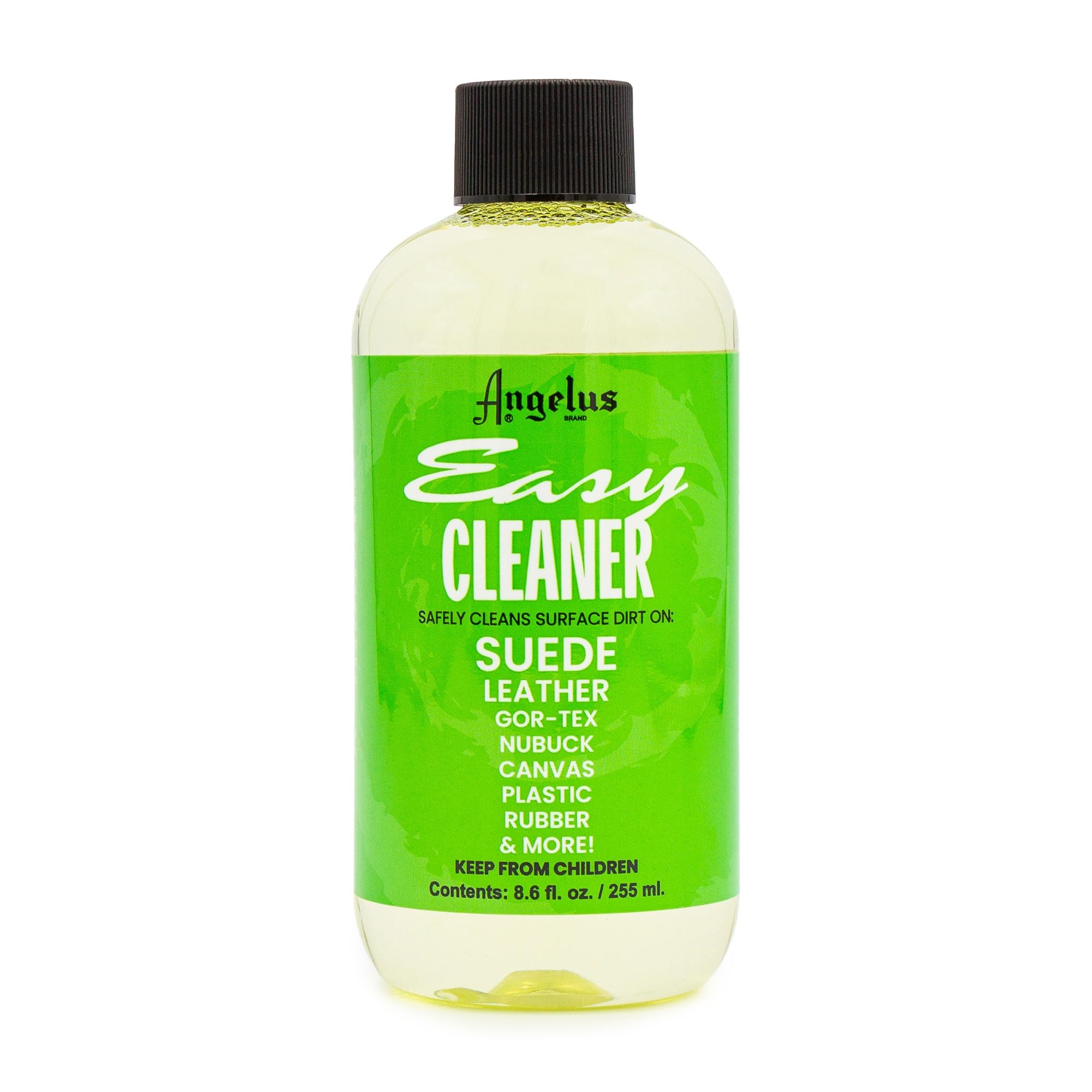 Angelus Easy Cleaner, Premium Shoe Cleaner, Safe for Sneakers, Leather, Suede, Canvas, and More – Removes Dirt and Stains | Made in USA - 8.6 fl oz