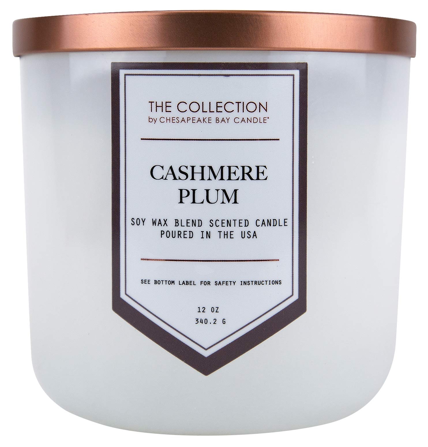 Chesapeake Bay Candle The Collection Two-Wick Scented Candle, Cashmere Plum Medium Jar