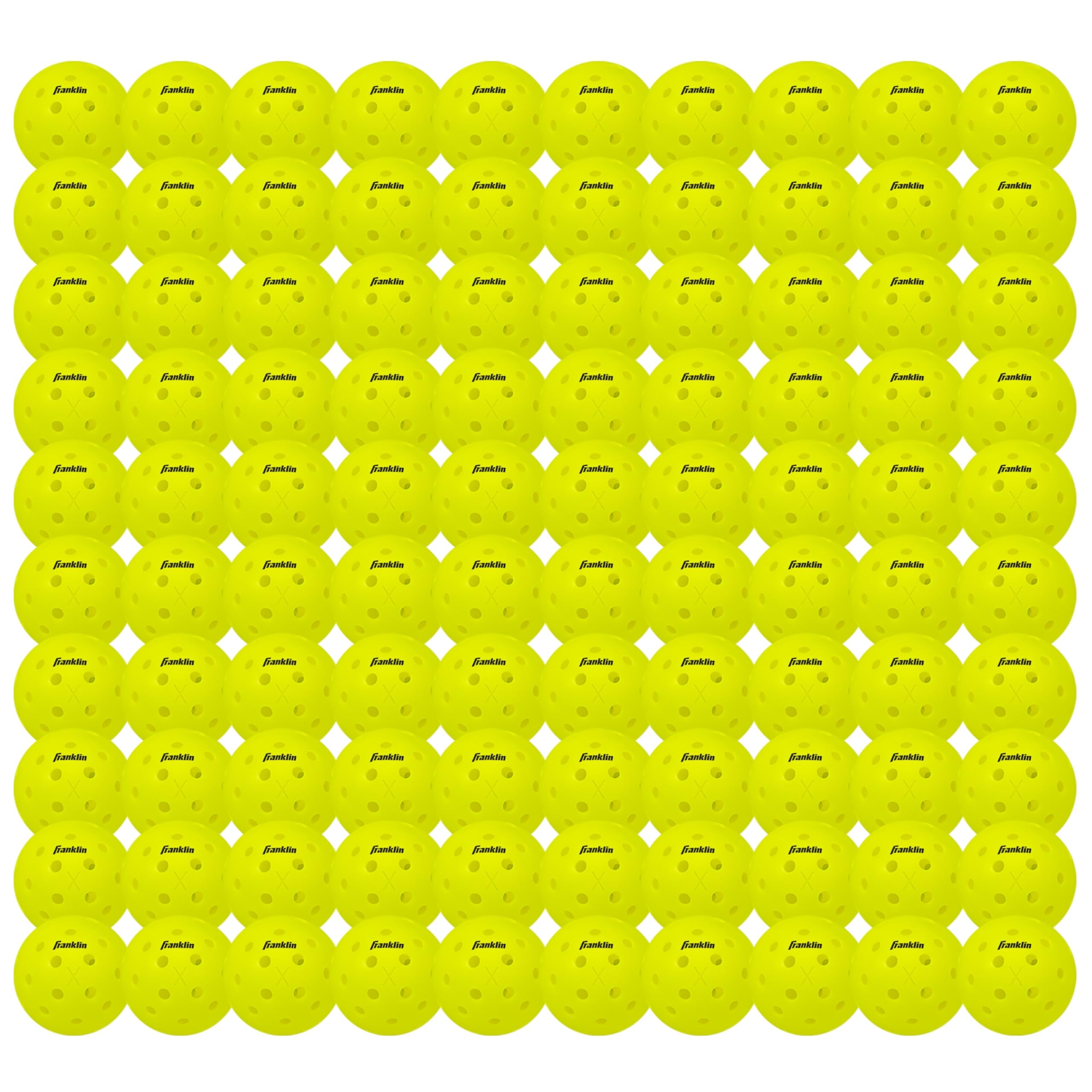 Franklin Sports X-40 Outdoor Pickleballs - Official Ball of USA Pickleball, APP Tour + Pickleball US Open - 3 Packs, 12 Packs, 36 Pickleball Buckets, 50, 100 + 400 Bulk Packs of Regulation Pickleballs