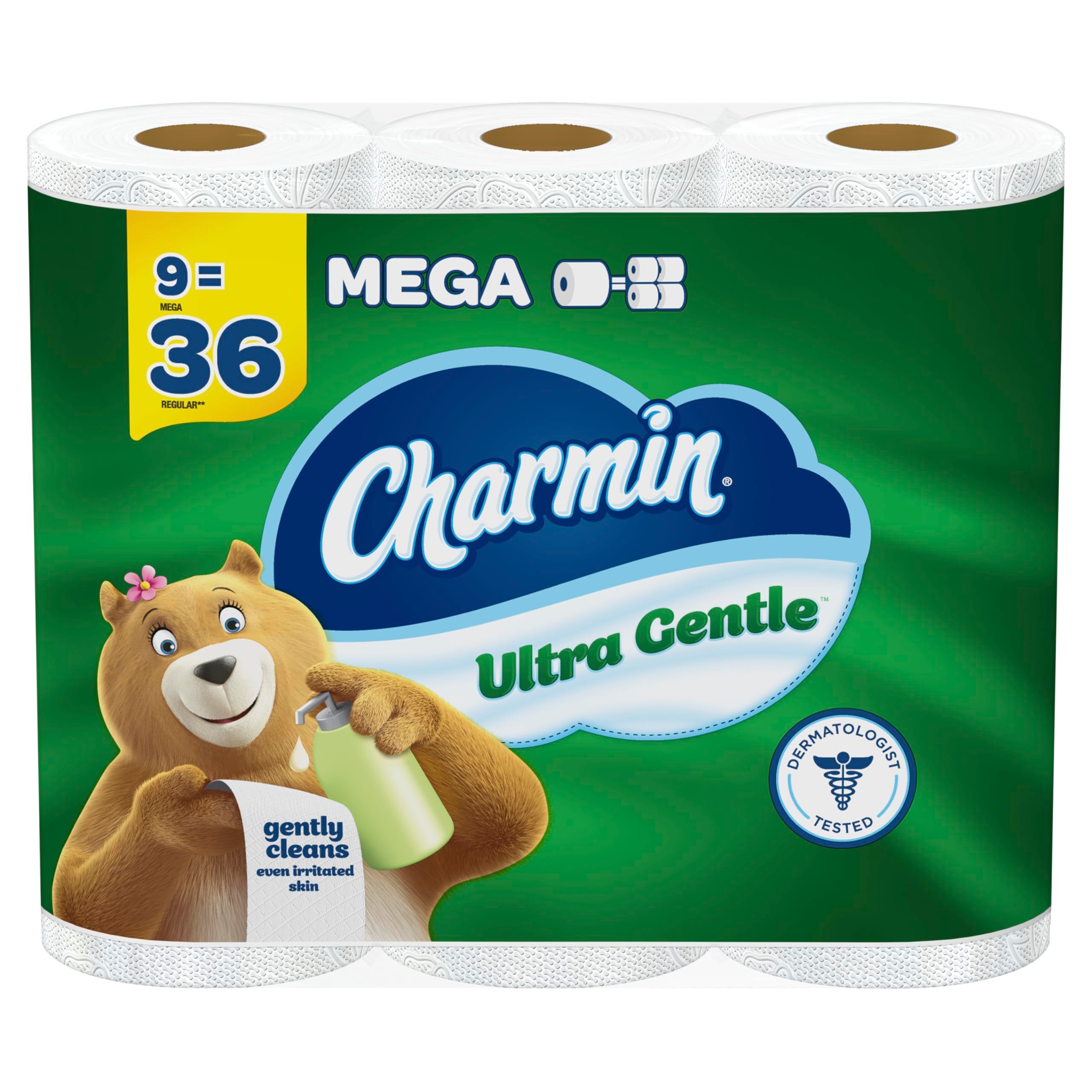 Charmin Ultra Gentle Toilet Paper, 9 Mega Rolls, 231 Sheets Per Roll