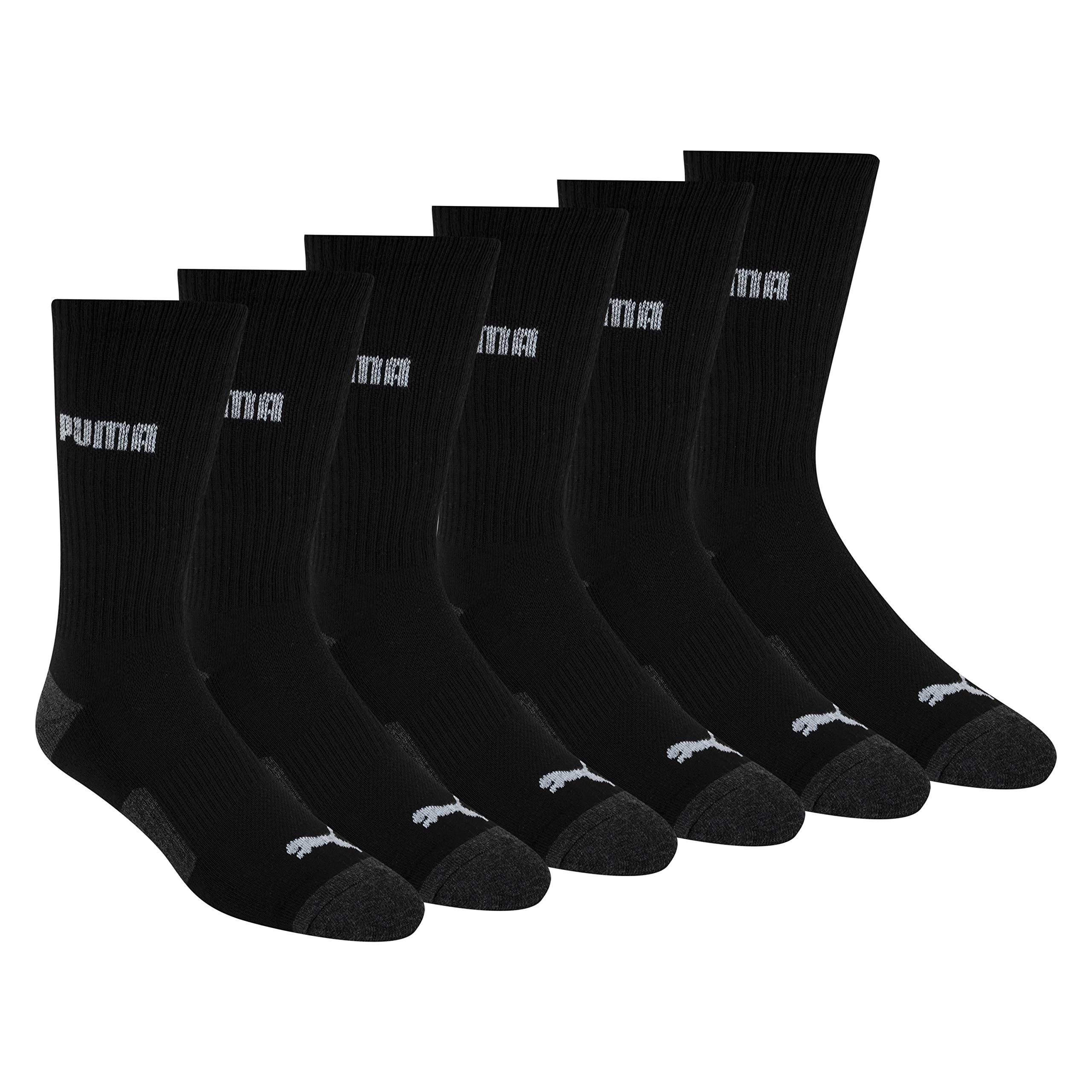 PUMA Men's 6 Pack Crew Socks