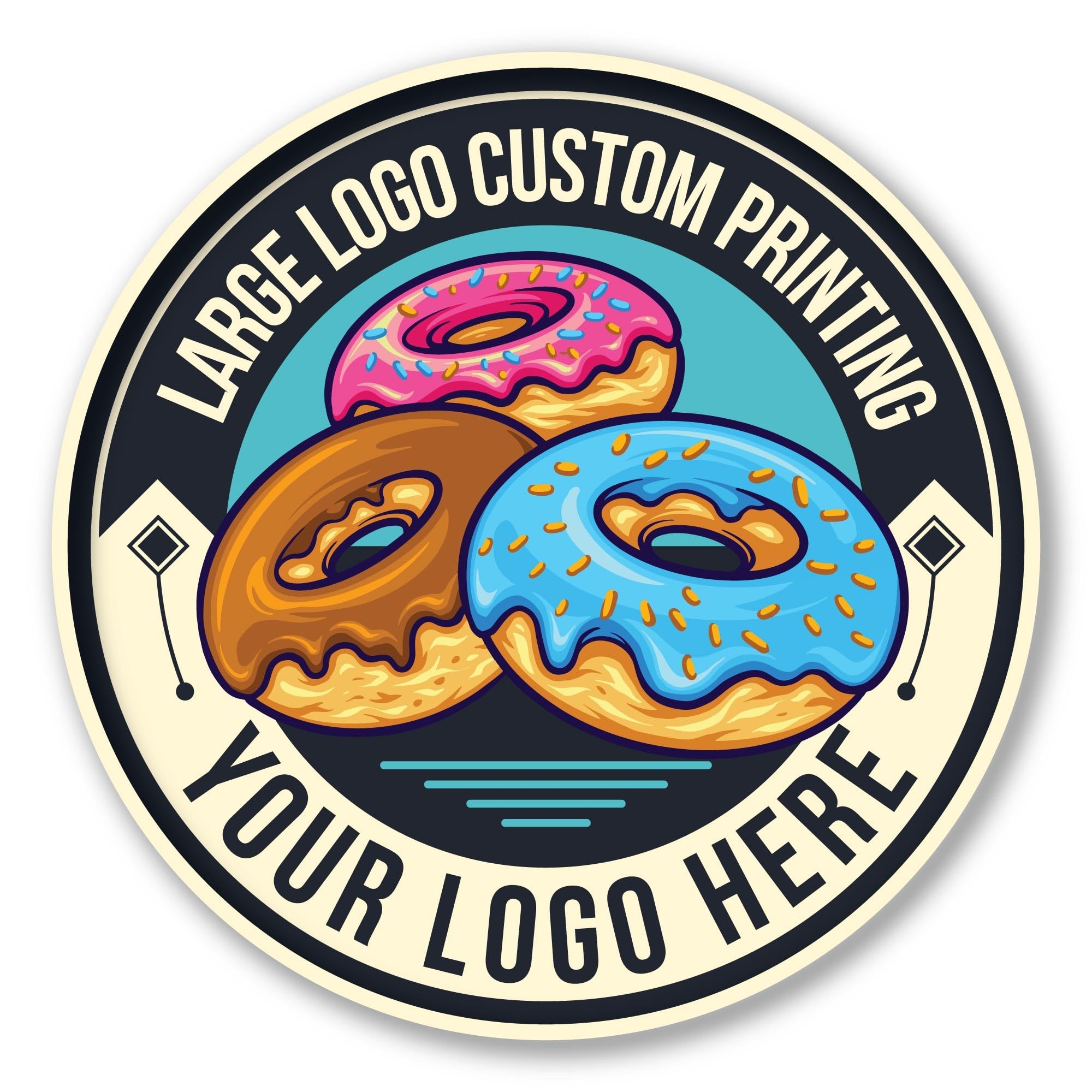 Large Custom Vinyl Decals – Full Color Personalized Sticker Decals Printing | Custom Business Logo Stickers for Windows, Stores, Walls, Doors, Cars, Trucks, Windshield, & More