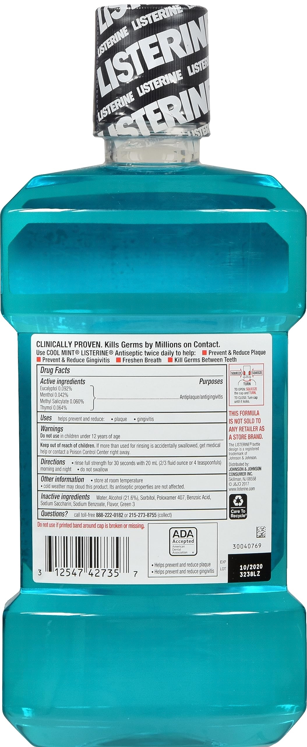 Listerine Cool Mint 500 mL