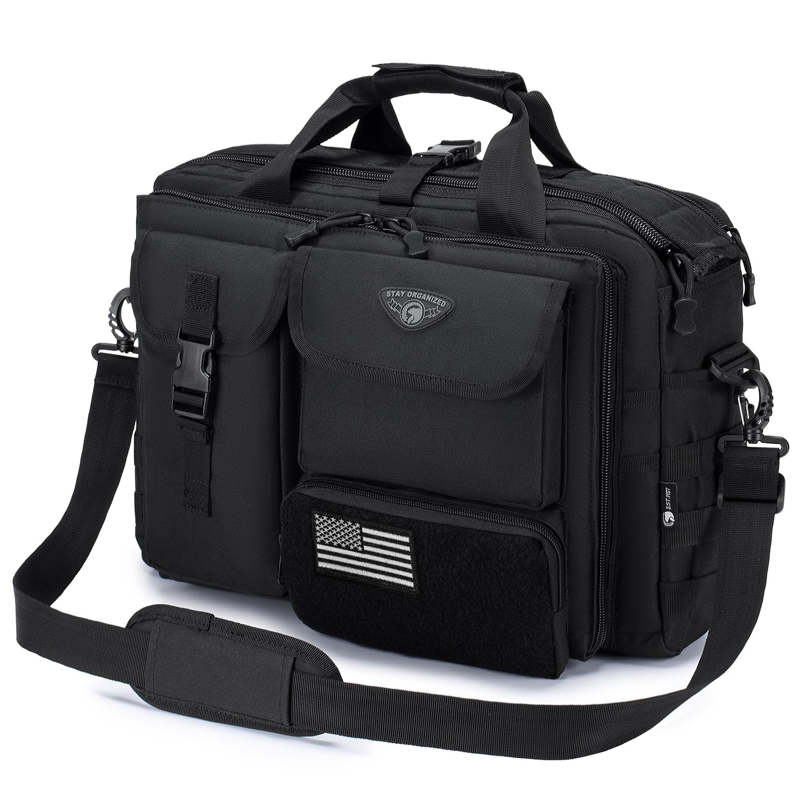 Stypos Tactical Messenger Bag, Tactical Briefcase for Man Military Laptop Bag 15.6/17.3 Inch Messenger Shoulder Bag