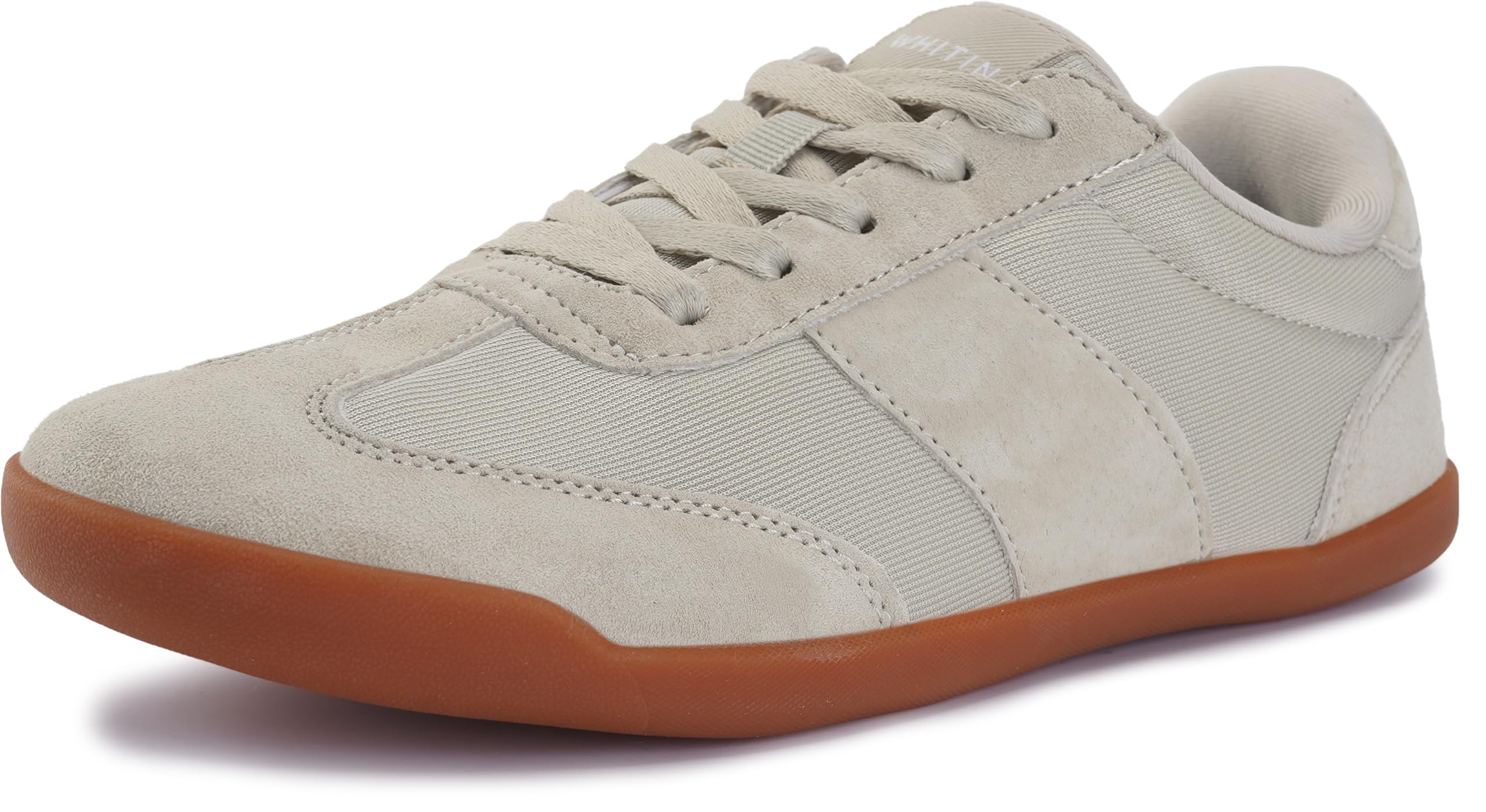 WHITIN Women's Wide Toe Box Barefoot Shoes | Fashion Suede Patchwork Design | Zero Drop Sole