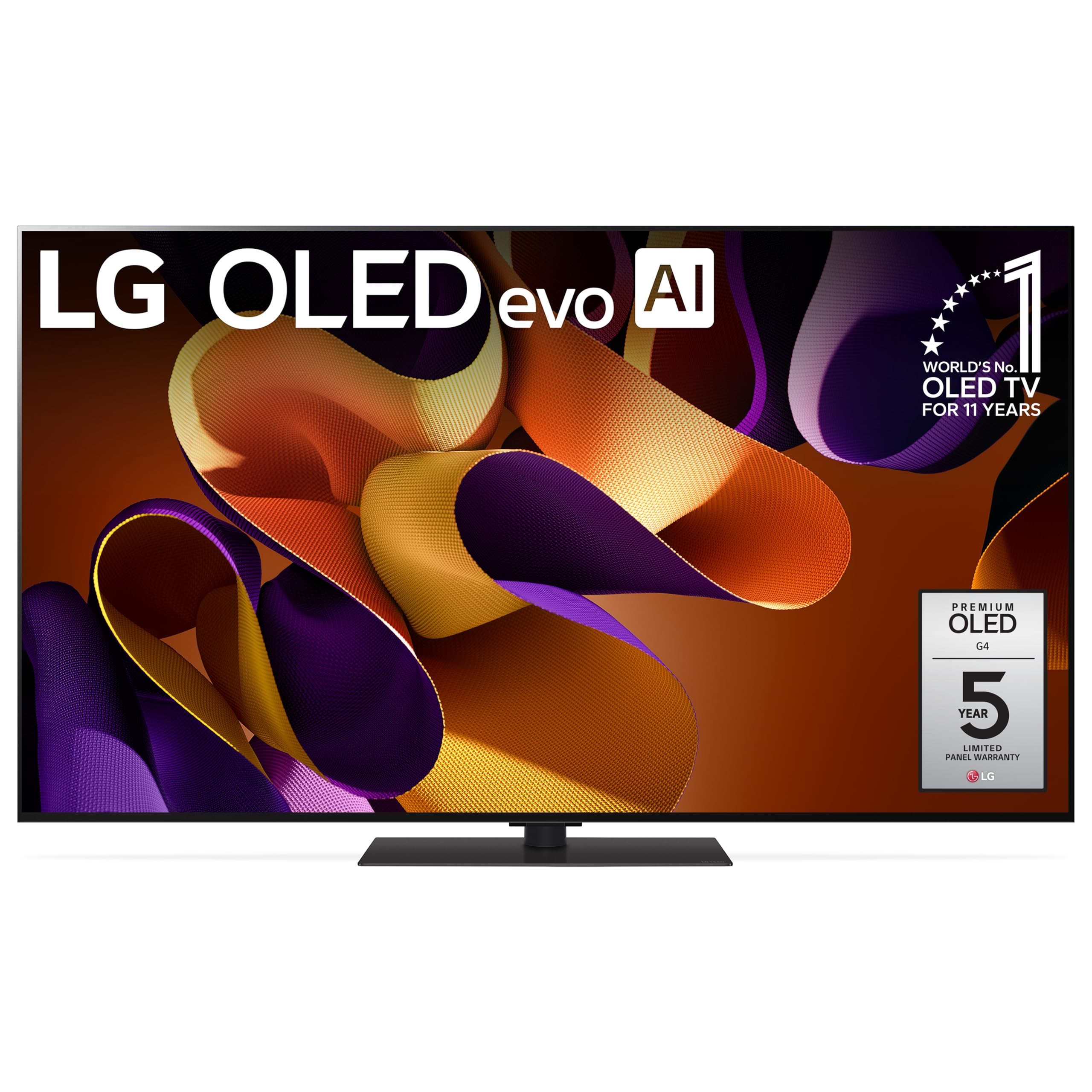 LG 65-Inch OLED evo G4 Series Smart TV OLED65G4SUB, with Alexa Built-in, 4K, Class, Processor, Flat Screen, with Magic Remote, AI-Powered, 2024