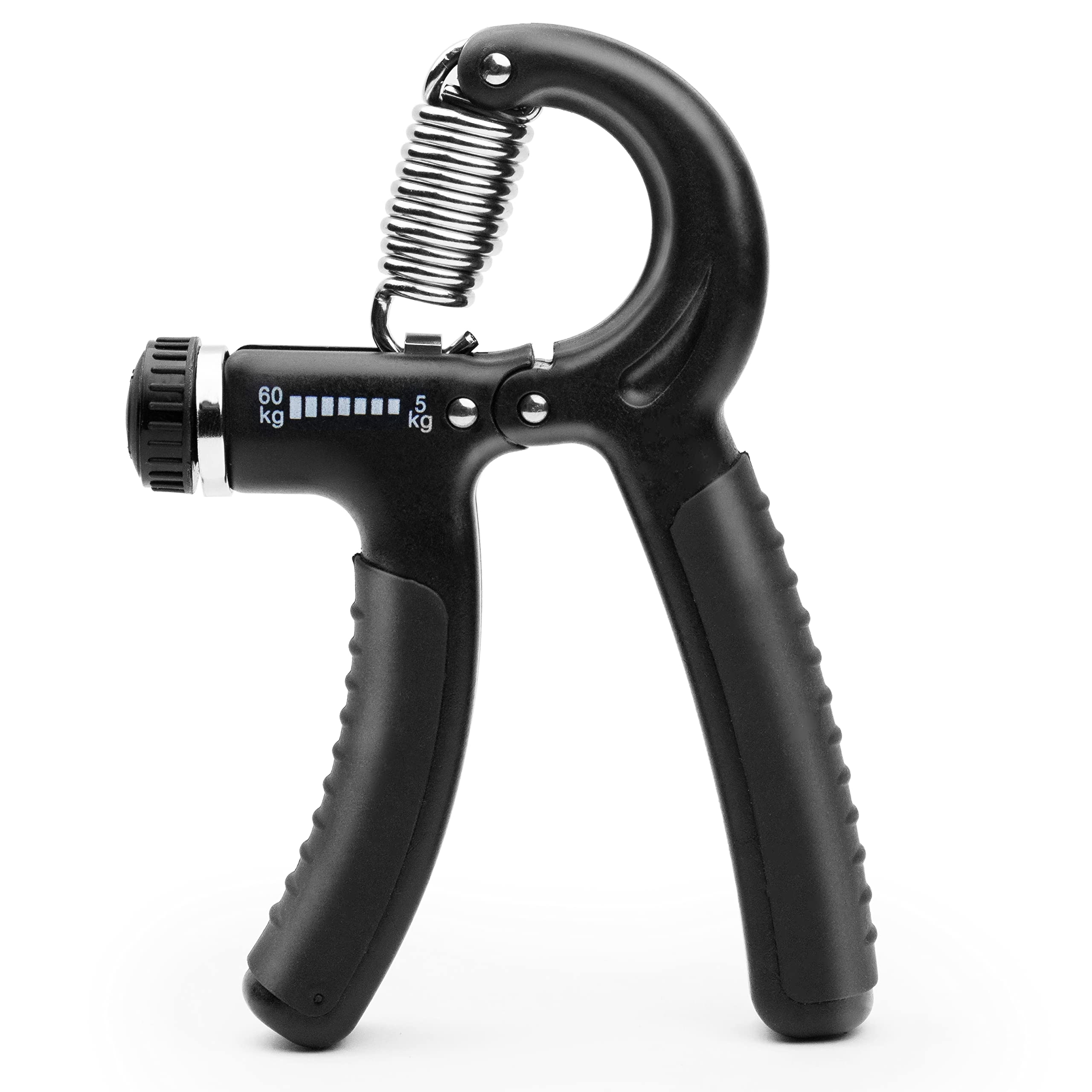 Exology Fitness 5-60 kg Grip Strengthener Exerciser – Adjustable Hand Grips Strengthener with Stainless Steel Spring for Strong Wrists, Fingers, Forearm, Hands