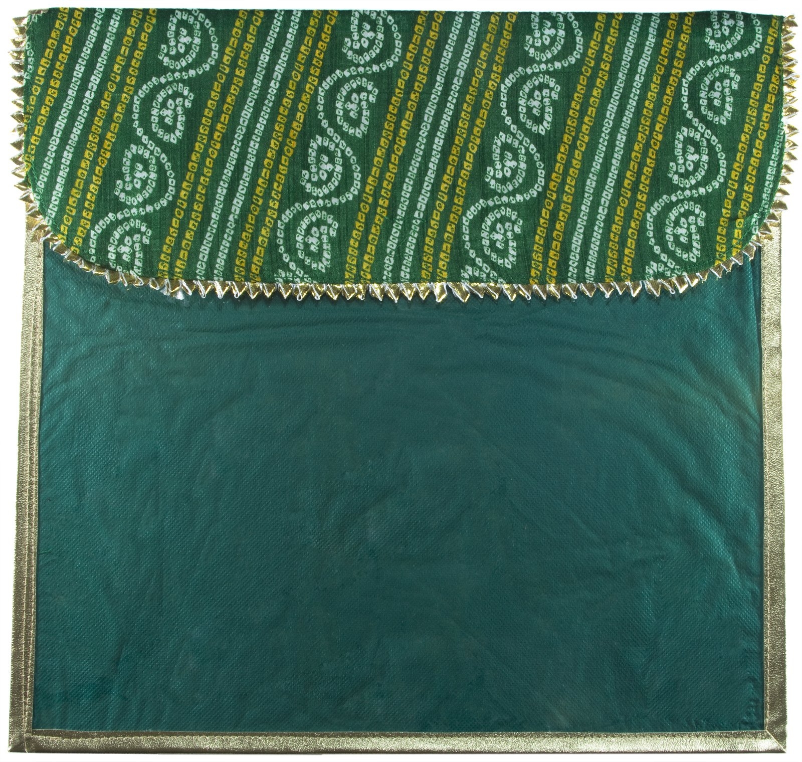 Desi Favors Saree Cover Fabric Bags, Indian Silk Saree Gifting/Storage Bag for Weddings, Reusable Cotton Saree Covers for Clothes Storage/Garment Bag, Travelling, Bulk - 16x17 Inch (Pack of 4)