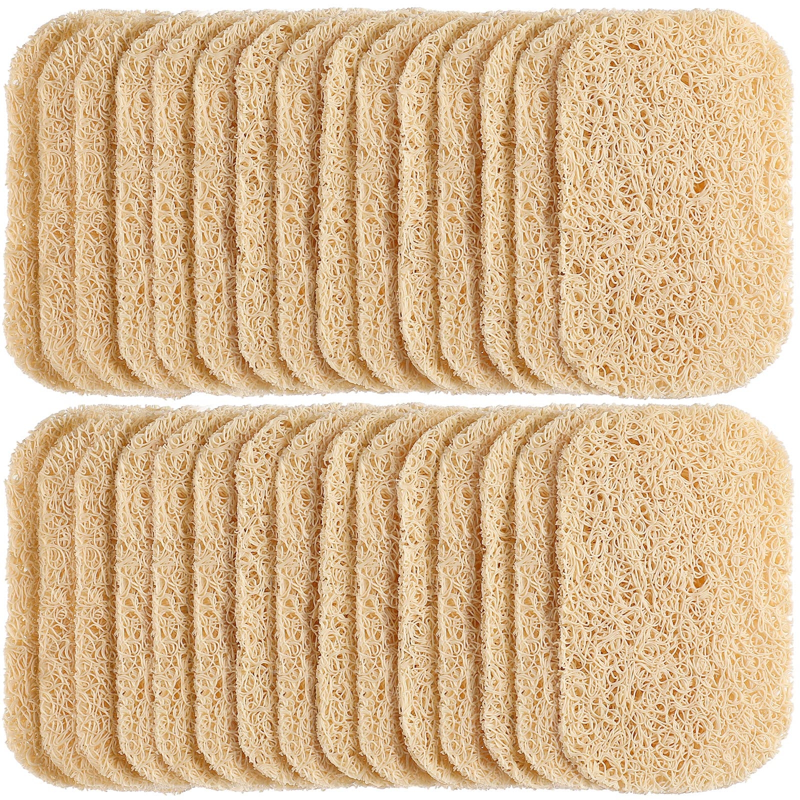 Soap Savers Pads Draining Lift Pad Bar Dish Soap Saver Holder Accessories Draining Mat for Shower Kitchen Bathroom Travel Hotel Cleaning(Beige,50 Pcs)