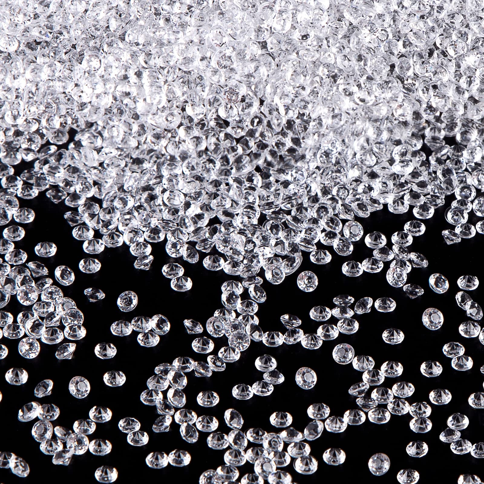 FUTUREPLUSX Fake Diamonds for Crafts, 10000 PCS Mini Clear Diamonds Decoration Acrylic Crystal Confetti Vase Fillers Table Scatter Gems for Wedding Party Home Decor