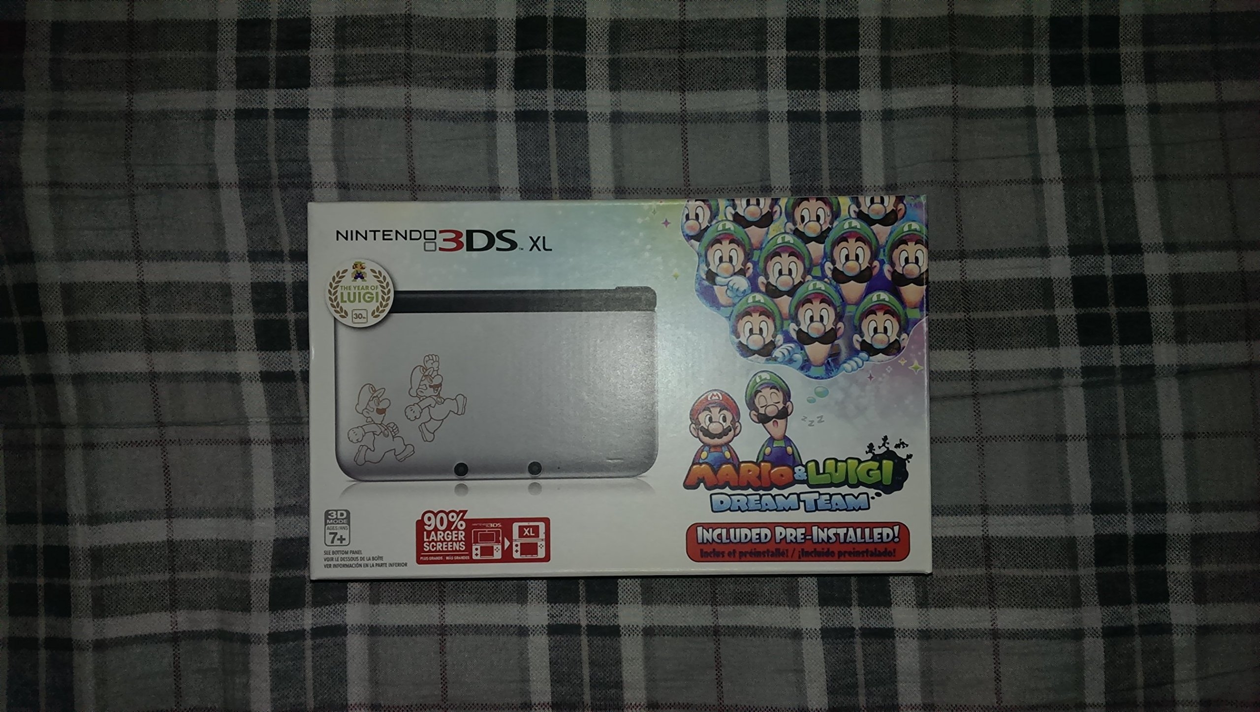 Nintendo 3DS XL, Silver - Mario & Luigi Dream team Limited Edition