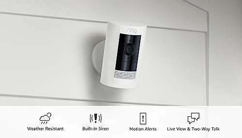 Ring Outdoor Cam (Stick Up Cam) | Weather-Resistant Outdoor Camera, Live View, Color Night Vision, Two-Way Talk, Motion alerts, Works with Alexa | White - Image 10