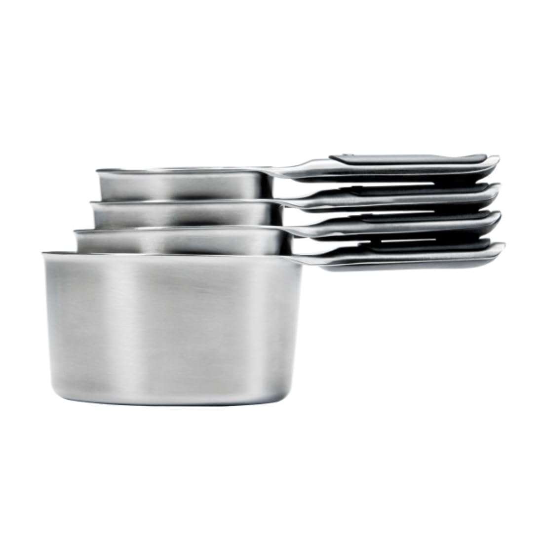 OXO Good Grips 4 Piece Stainless Steel Measuring Cups with Magnetic Snaps - Image 1