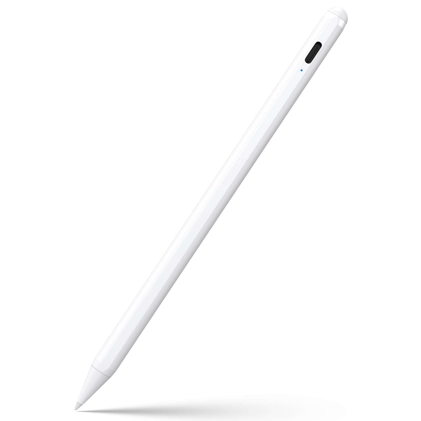 Stylus Pen for iPad 6th-11th Generation-2X Fast Charge Active Pencil Compatible with 2018-2025 Apple iPad Pro 11"/12.9"/M4, iPad Air 3/4/5/M2/M3,iPad mini 5/6 Gen-White - Image 1