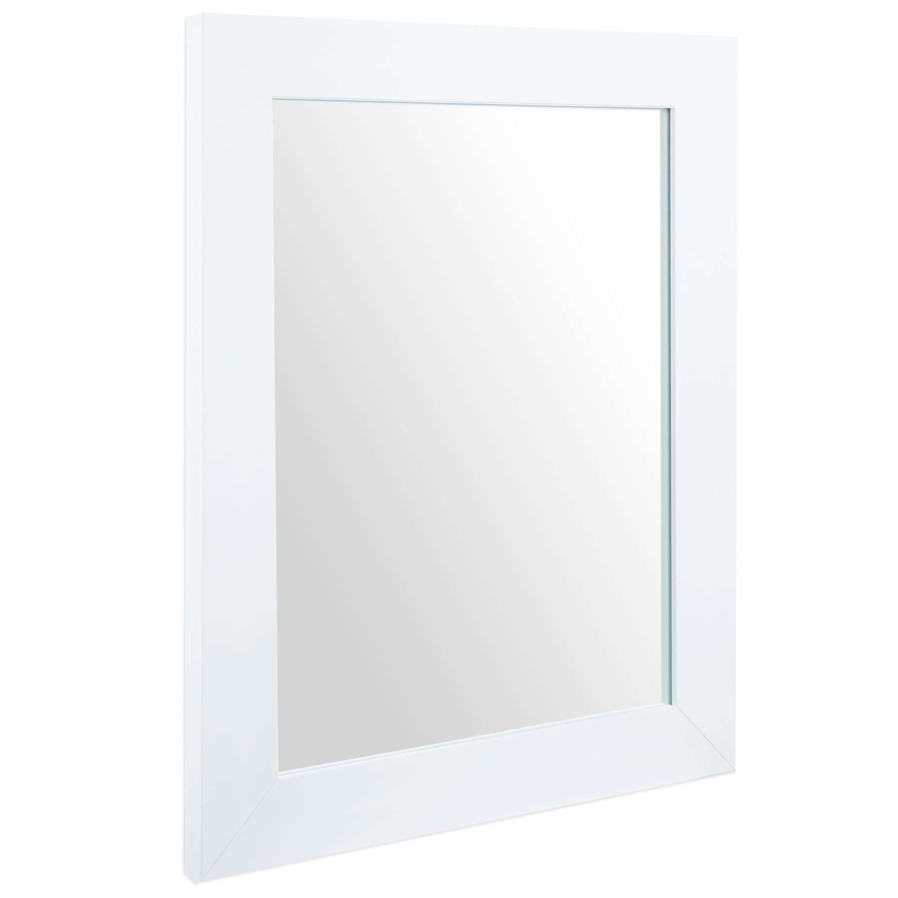 Ruomeng Wall Mirror Rectangle Decorative Mirror 12" x 16" for Entryway, Bedroom, Living Room, White - Image 1