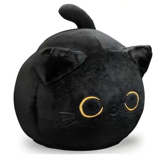 CHNBF Soft Black Cat Plush Toy Pillow - Stuffed Animal for Kids, Boys & Girls Gifts - Image 7