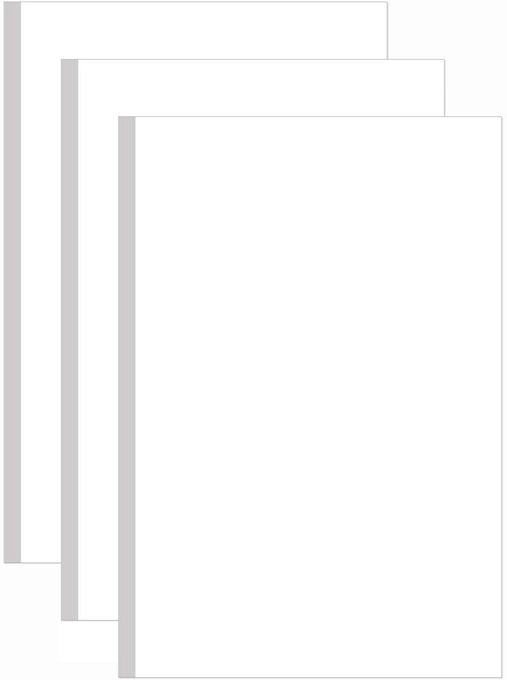 (3-Pack) 11" x 17" Blank Print Paper, 135Sheets/270Pages Blank Loose-Leaf Paper, DIY Template Printing in Office, 100gsm Blank Paper - Image 1