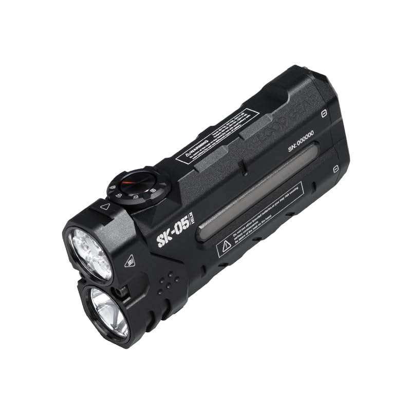 LOOP GEAR SK05 2850 LM Rechargeable Flashlight with 6000mAh Power Bank, IP68 Waterproof EDC Flashlight, Magnetic Camping Light with Flood/Spot/RGB Sidelight for Outdoor Hiking Emergency Survival Gear - Image 1