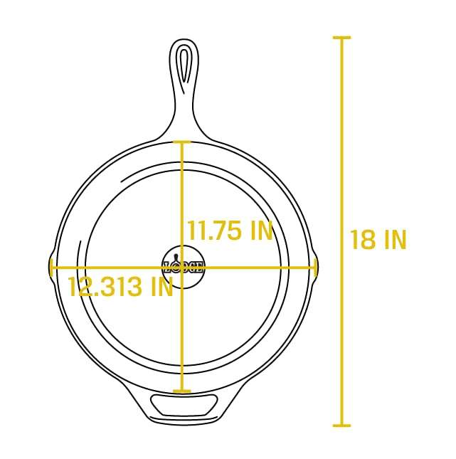 Lodge 12 Inch Cast Iron Skillet with Red Silicone Hot Handle Holder – Pre-Seasoned Frying Pan for Stove, Oven, Grill & Campfire – Made in the USA – Durable, Nonstick Cast Iron Cookware – Black - Image 3