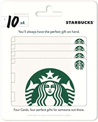 Starbucks $10 Gift Cards (4-Pack) - Image 1
