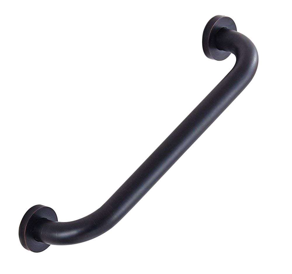 ELLO&ALLO Oil Rubbed Bronze Bathroom Shower Grab Bar, Home Care Bath Hardware (16 Inch) - Image 1