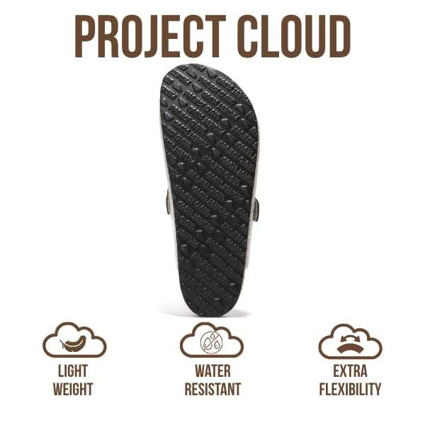 Project Cloud Mens Clogs - Full Grain Genuine Leather Memory Foam Clogs for Men Arch Support Cork Footbed - Non Slip Platform Mules (Brooklyn) - Image 4