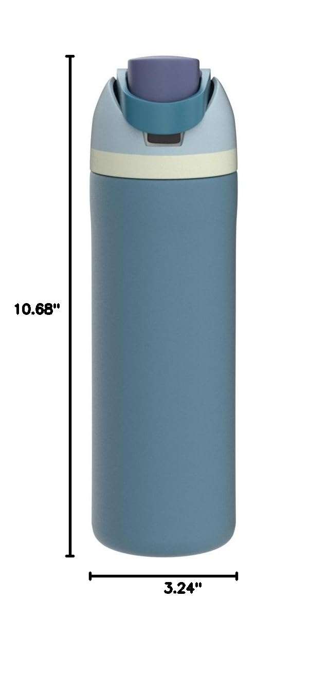 Owala FreeSip Insulated Stainless Steel Water Bottle with Straw, BPA-Free Sports Water Bottle, Great for Travel, 24 Oz, Denim - Image 2