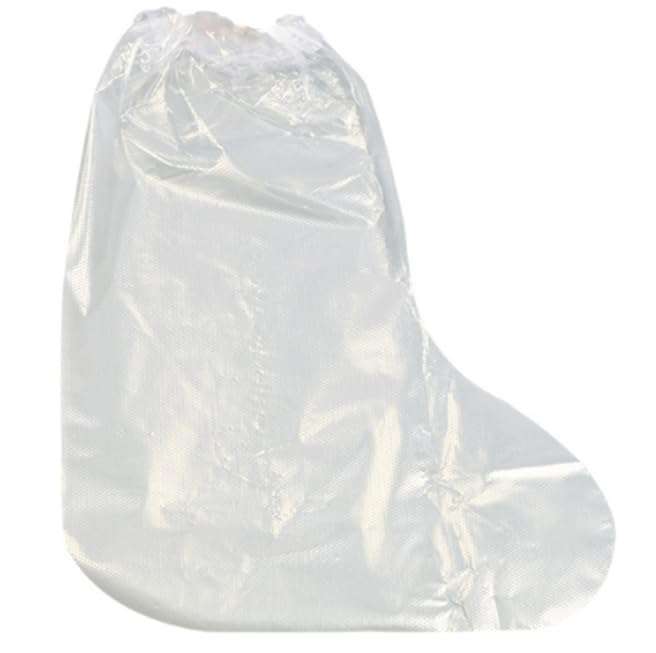Nenluny 10 Pairs Shoe Covers Boot Covers Plastic Disposable Waterproof Shoe Covers for Men and Women Rain Outdoor Indoors Overshoes (Transparent) - Image 4