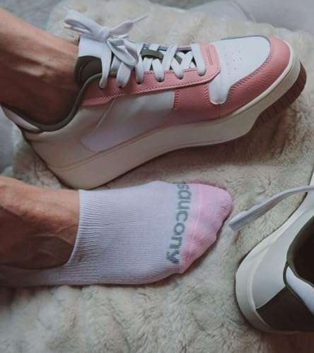 Saucony Women's No Show Cushioned Invisible Liner Socks, Available in S-L (8, 16 Pairs) - Image 4