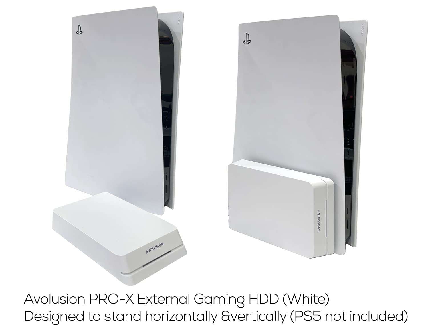 Avolusion HDDGear Pro 8TB 7200RPM USB 3.0 External Gaming Hard Drive (for PS5) White (Renewed) - Image 3