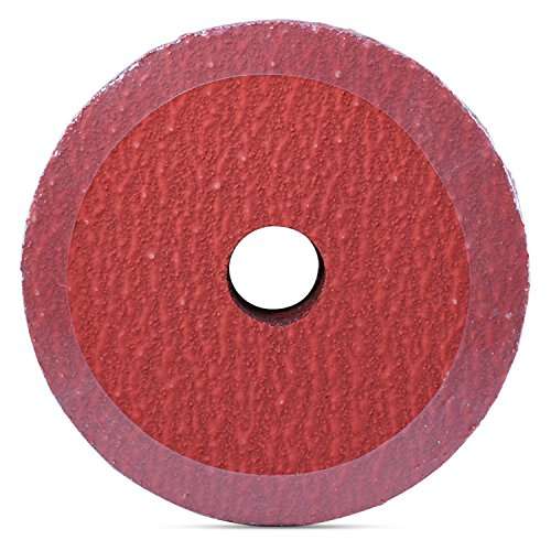 BHA Ceramic Resin Fiber Sanding and Grinding Discs, 4.5” x 7/8”, 36 Grit - 25 Pack - Image 2