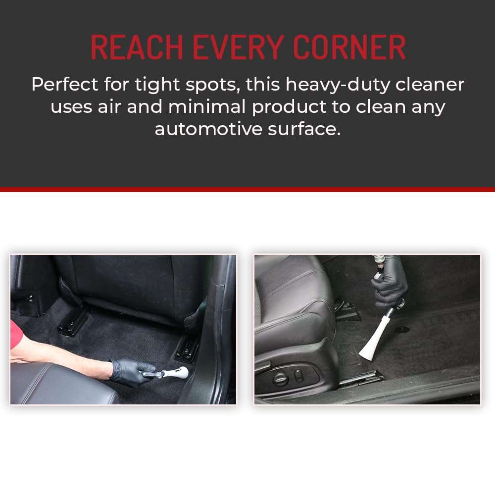 HI-TECH Vortex II Air Cleaning Gun – Pro Auto Detailing Tool for Deep Cleaning Interiors & Exteriors – Uses Air Compressor – Blasts Dust, Dirt & Grime Fast - Image 6