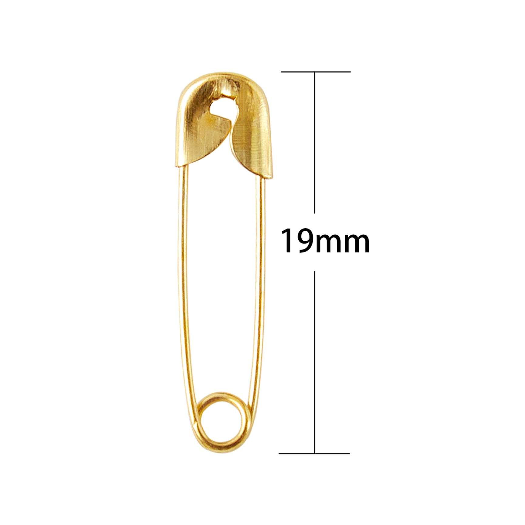 XIYAOXI 19mm Mini Safety Pins - Pack of 200pcs Small Gold Safety Pins- Versatile Clothing Tag Pins for Repair, Crafting & Fashion Accessories Making in a PP Box - Image 3