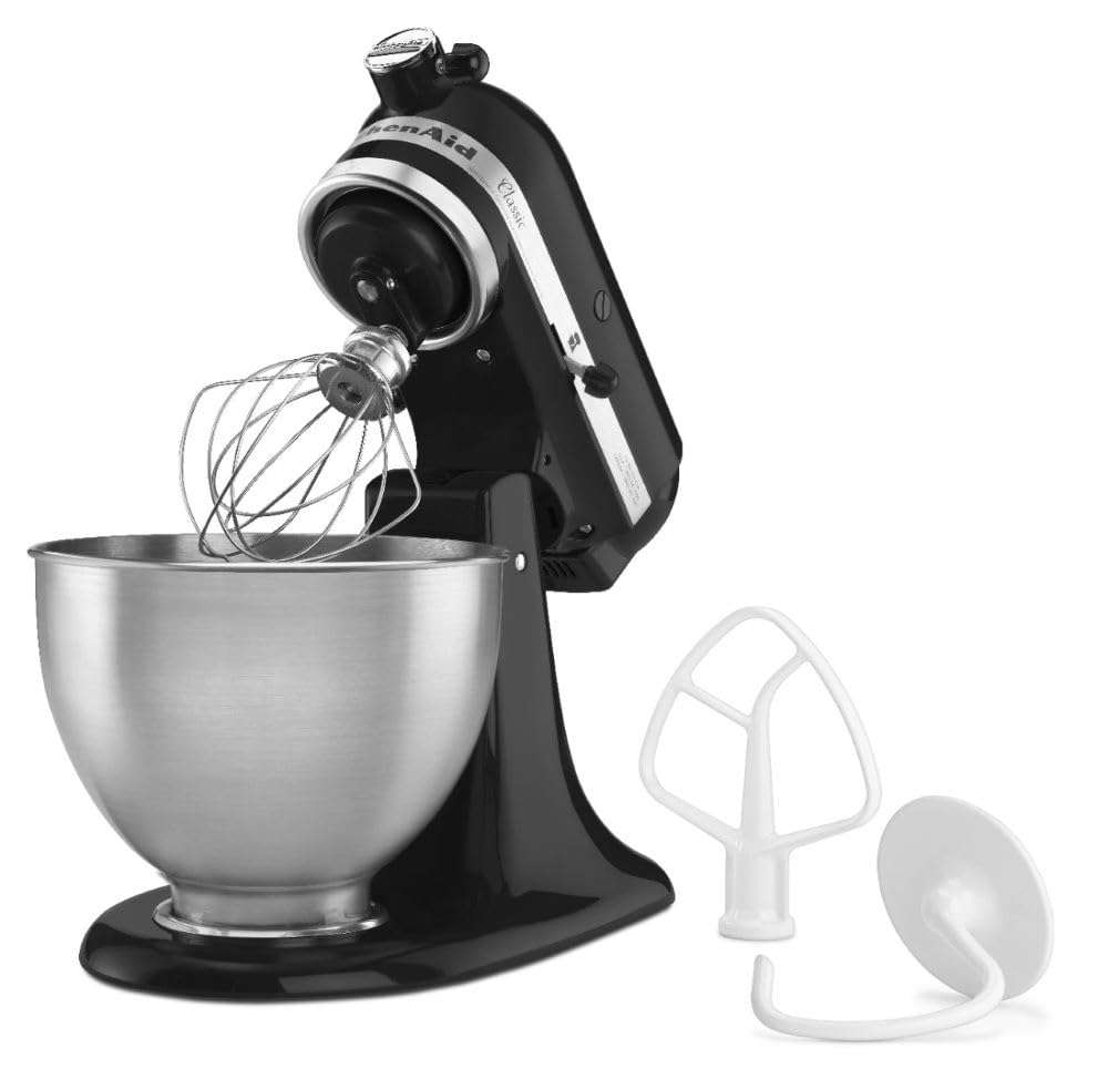 KitchenAid Classic Series 4.5 Quart Tilt-Head Stand Mixer K45SS, Onyx Black - Image 3