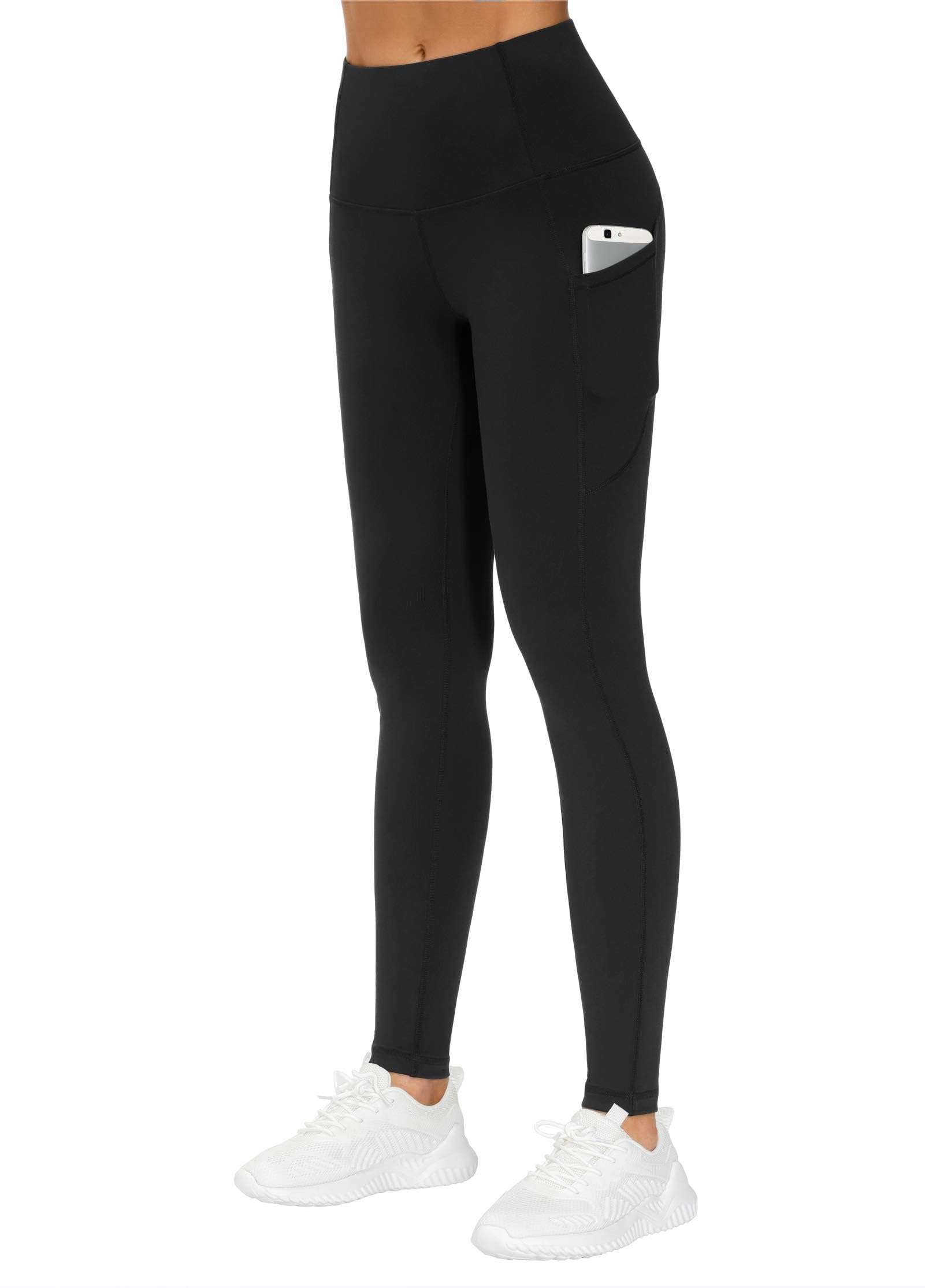 THE GYM PEOPLE Thick High Waist Yoga Pants with Pockets, Tummy Control Workout Running Yoga Leggings for Women - Image 2