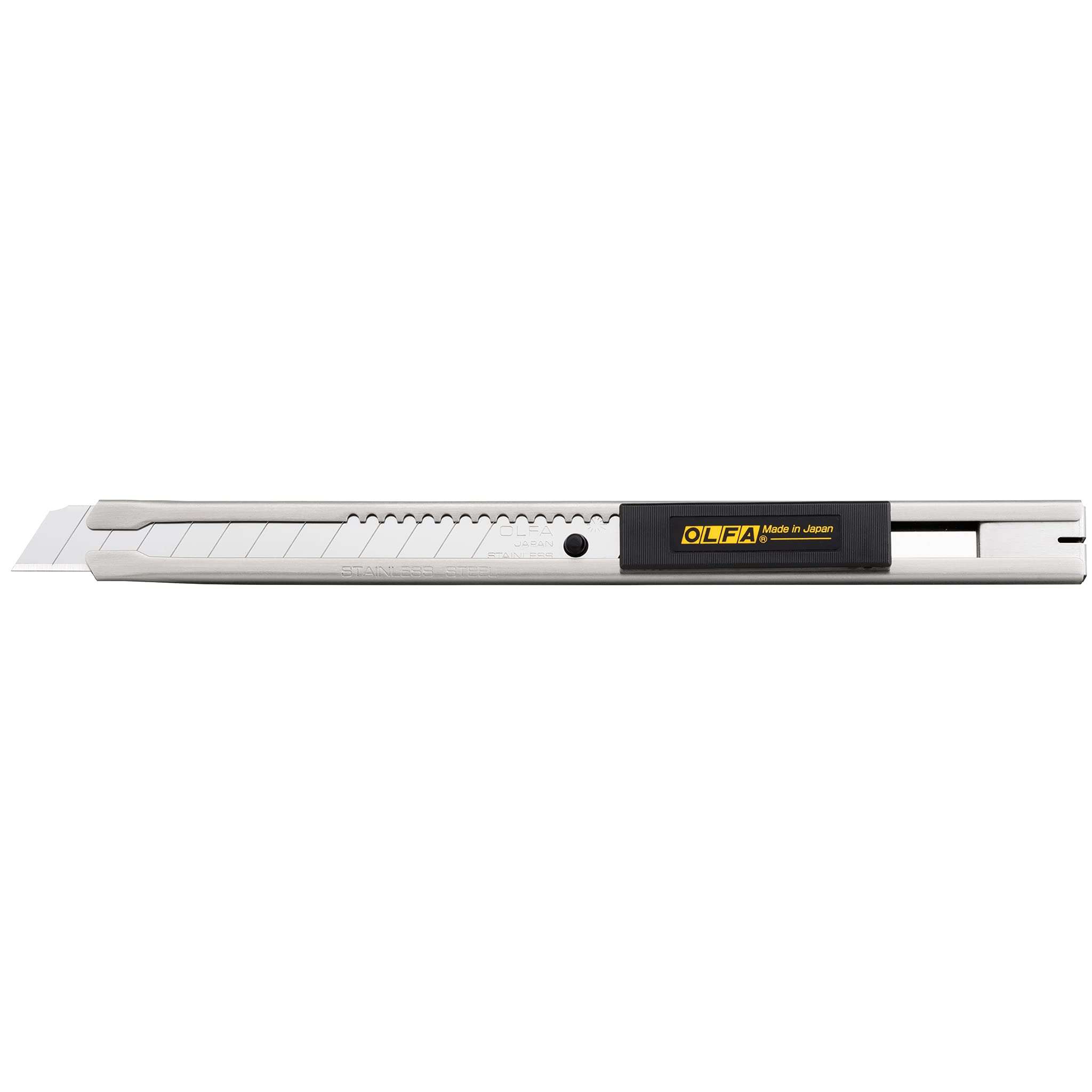 OLFA 9mm Stainless-Steel Utility Knife (SVR-2) - Multi-Purpose Retractable Precision Knife w/Stainless-Steel Snap-Off Blade, Replacement Blades: Any OLFA 9mm Blade - Image 1