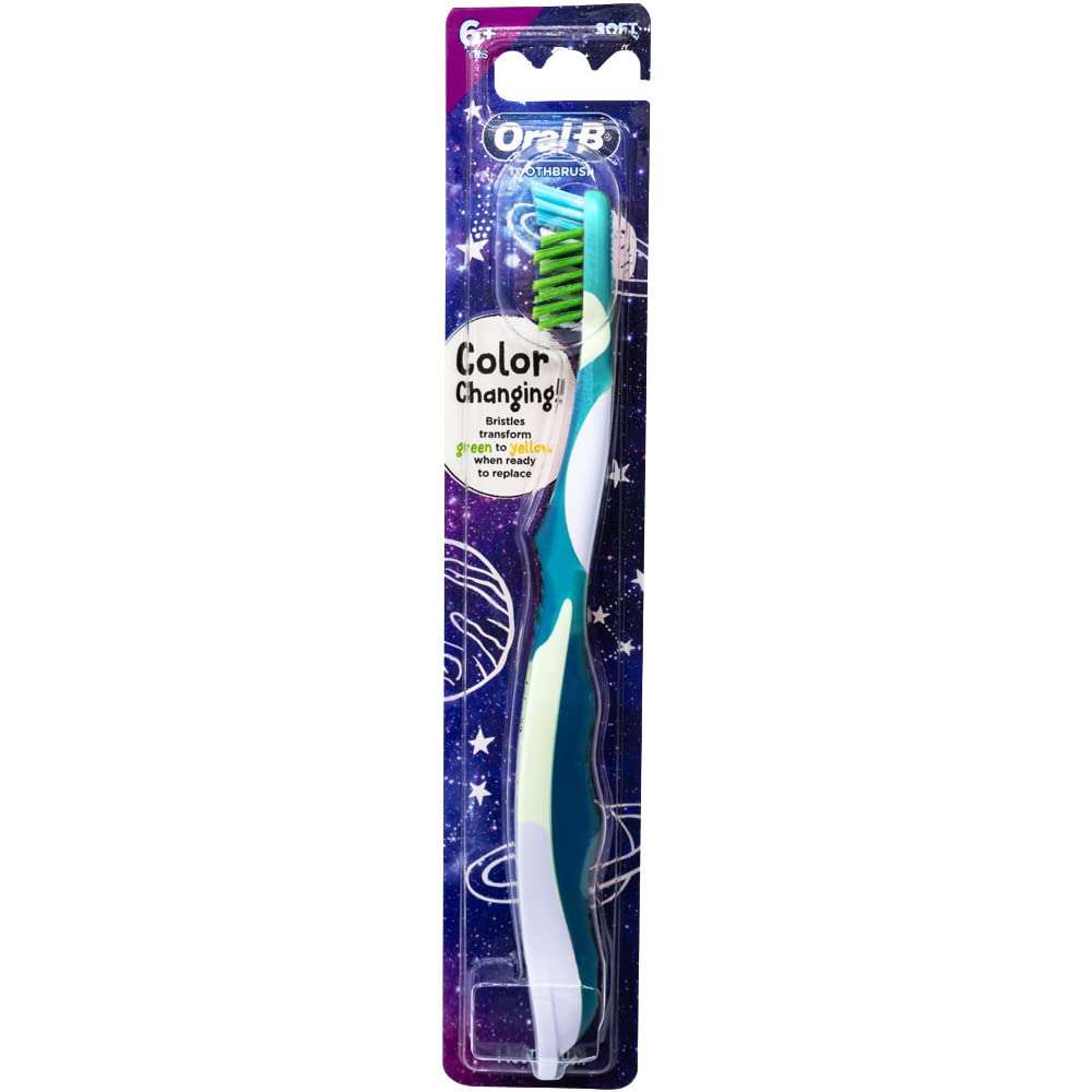 Oral-B Pro-Health Junior CrossAction Galaxy Toothbrush, Ages 6+, Soft - Pack of 6 - Image 9