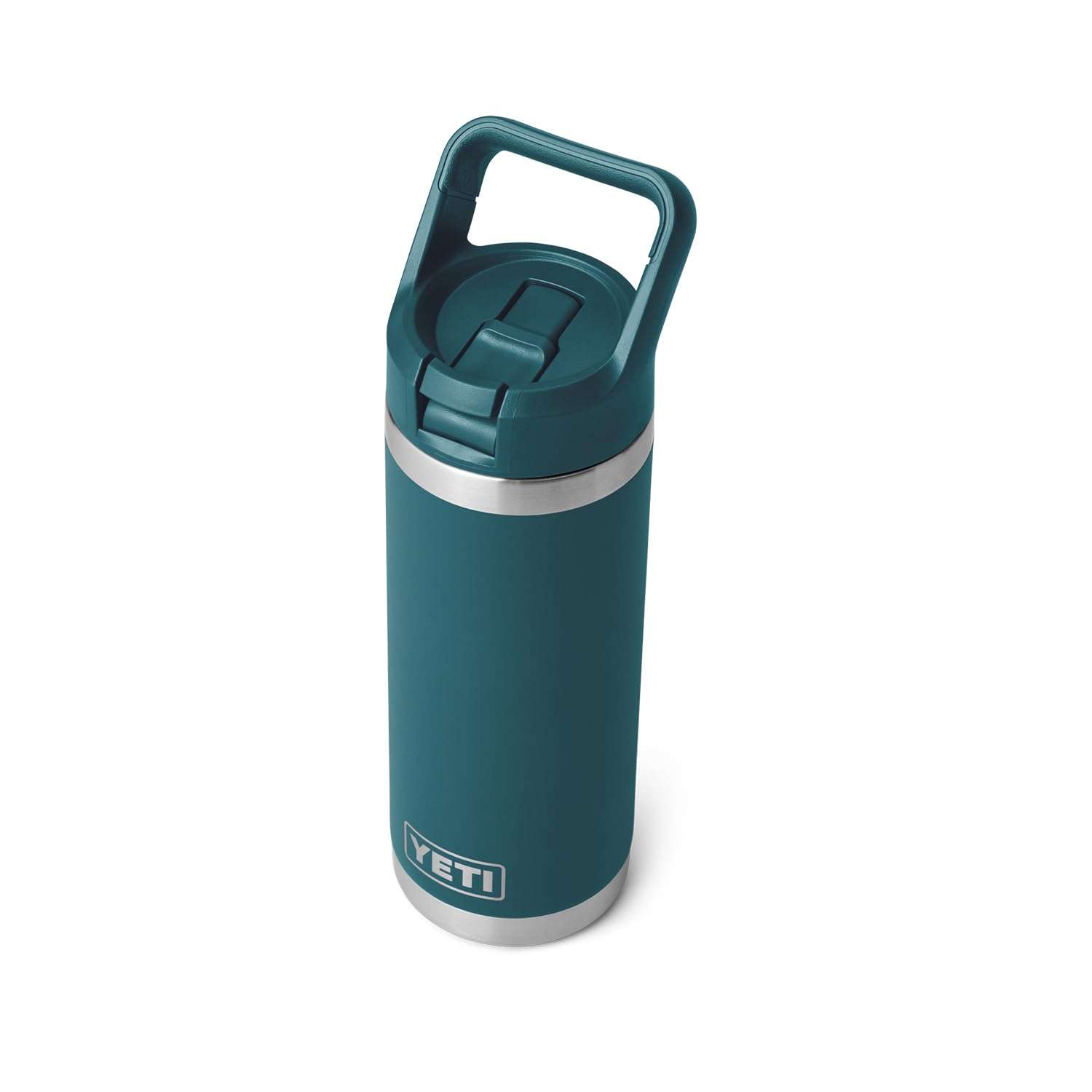 YETI Rambler 18 oz Bottle, Vacuum Insulated, Stainless Steel with Color Matching Straw Cap, Agave Teal - Image 5